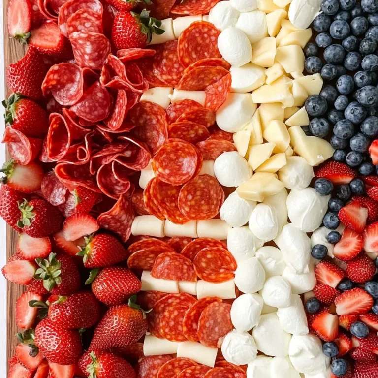 American Flag Charcuterie Board
