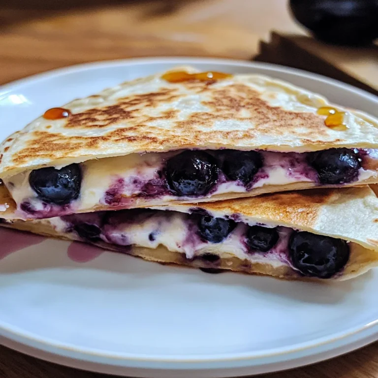 Blueberry Breakfast Quesadilla