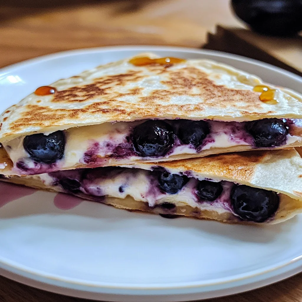 Blueberry Breakfast Quesadilla
