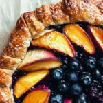 Blueberry Peach Frangipane Galette