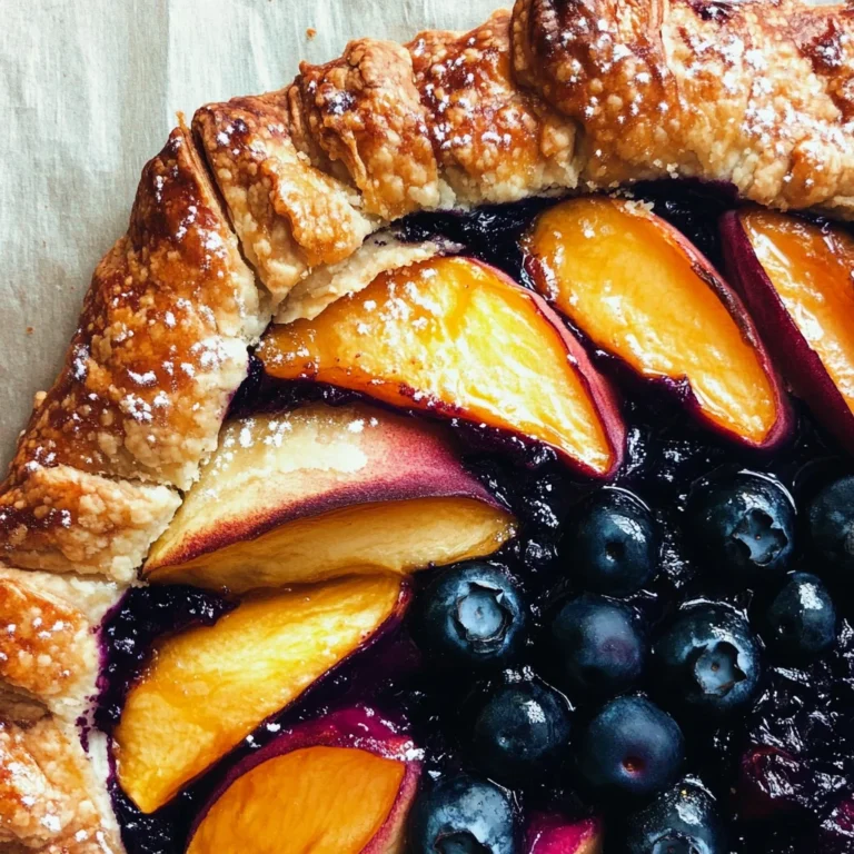 Blueberry Peach Frangipane Galette