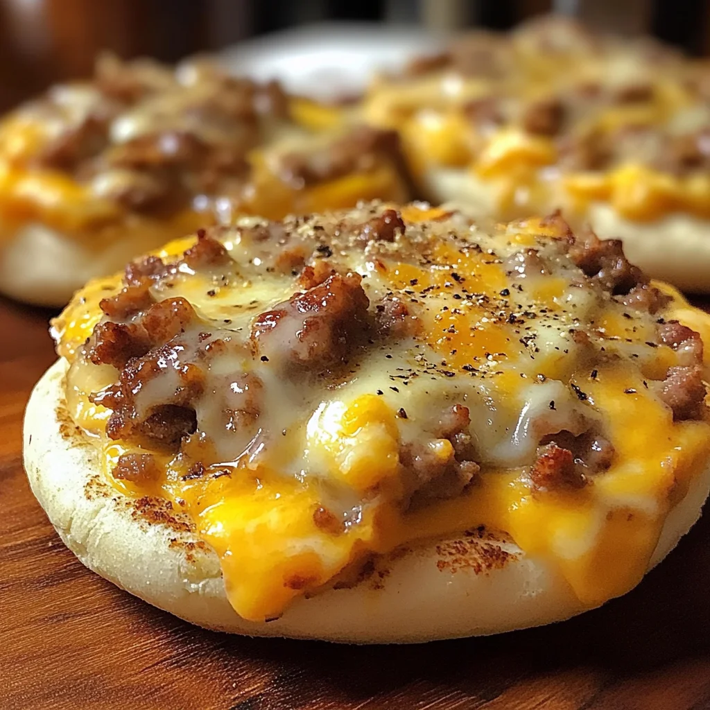 English Muffin Breakfast Pizza
