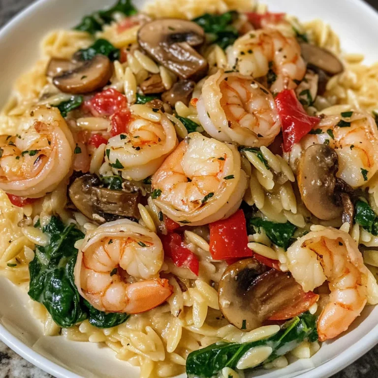 Garlic Orzo Tuscan Shrimp Recipe