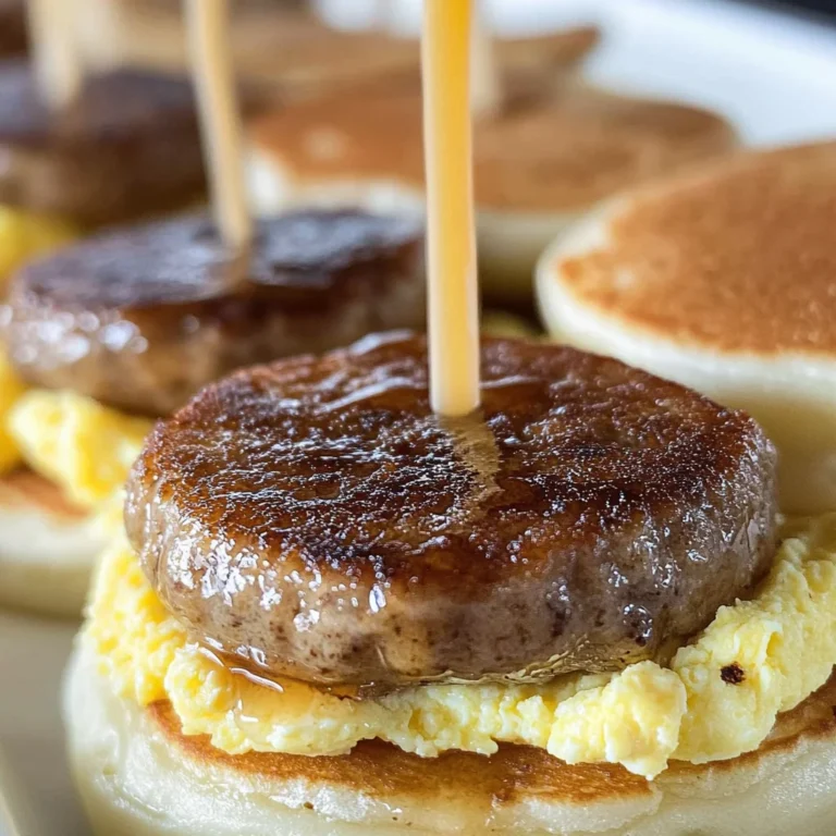 Pancake Sausage and Egg Sliders