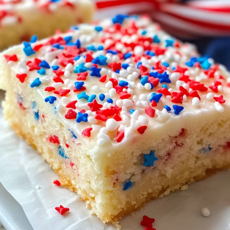 Patriotic Sugar Cookie Bars
