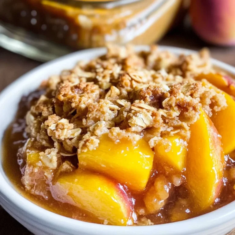 Single Serving Peach Crisp