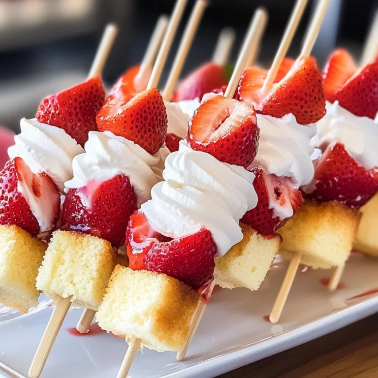 Strawberry Shortcake Kabobs - 2 Ways