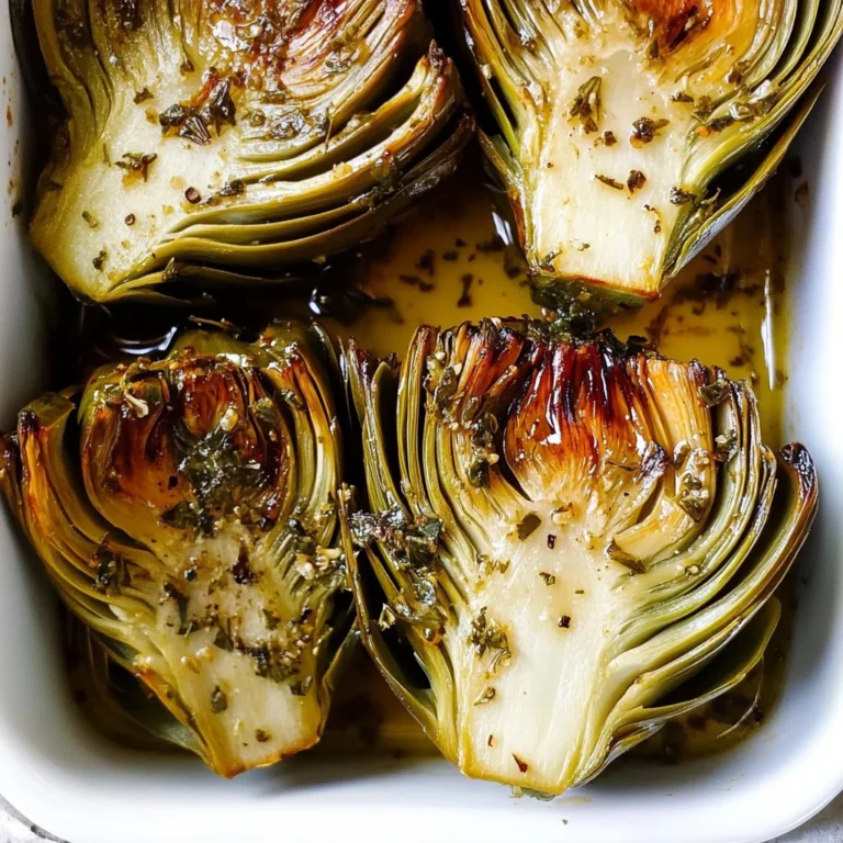 The Most Amazing Roasted Artichokes