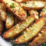 Baked Garlic Parmesan Potato Wedges