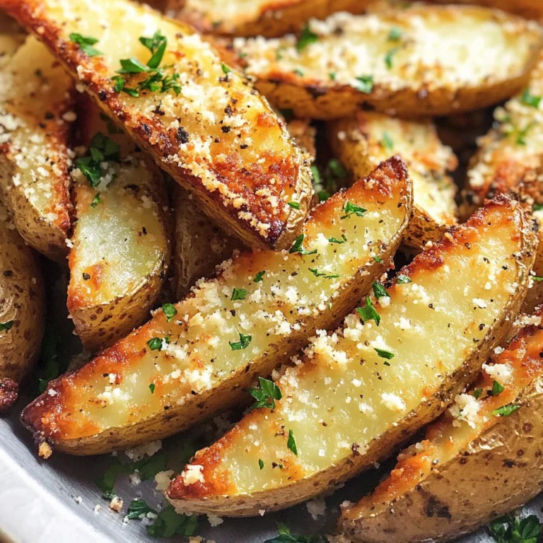 Baked Garlic Parmesan Potato Wedges