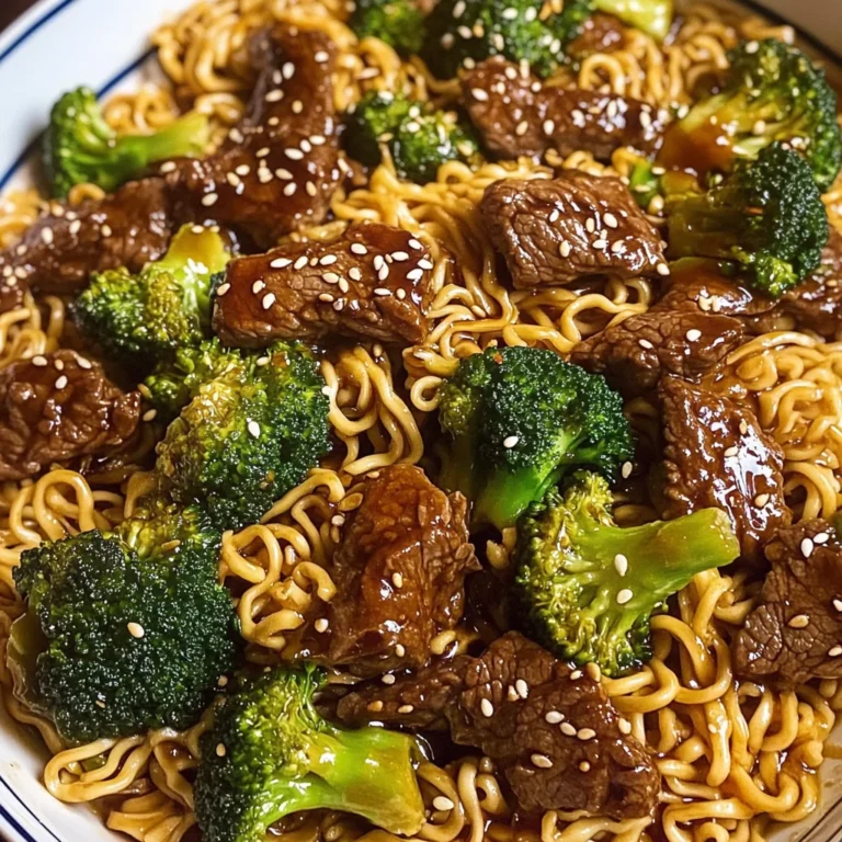 Beef and Broccoli Ramen Stir Fry
