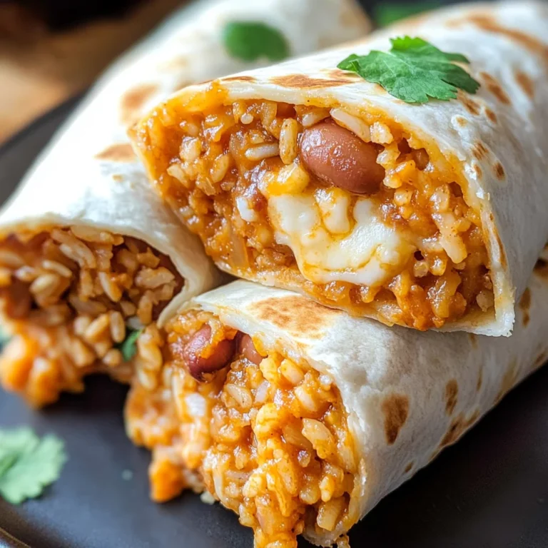 Cheesy Baked Bean and Rice Burritos