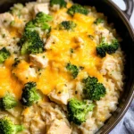 Cheesy Broccoli Chicken and Rice Casserole