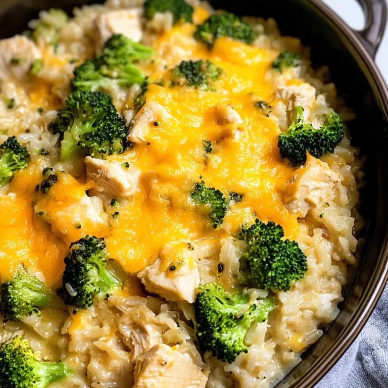 Cheesy Broccoli Chicken and Rice Casserole