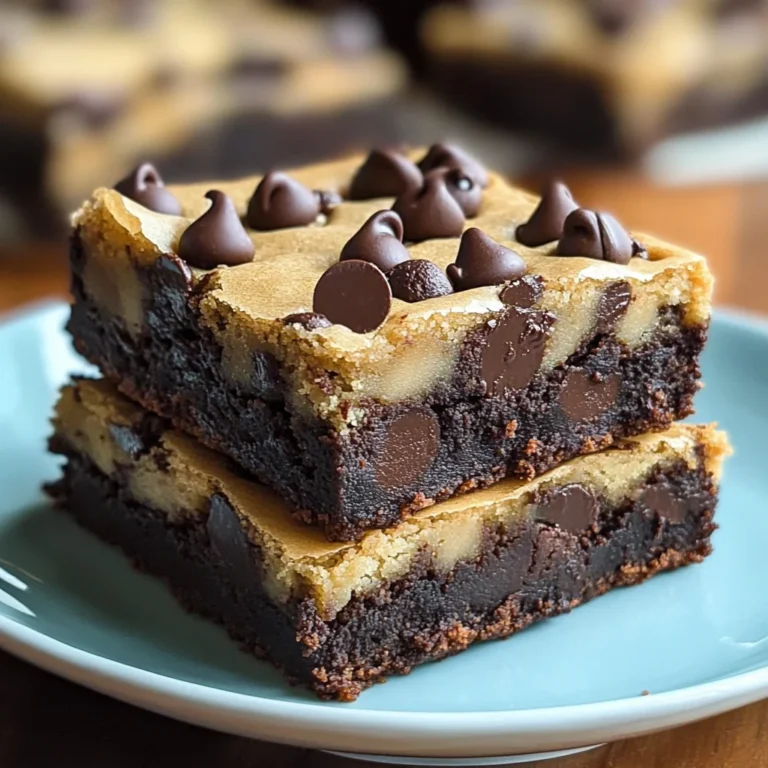 Chocolate Chip Cookie Brownies Recipe