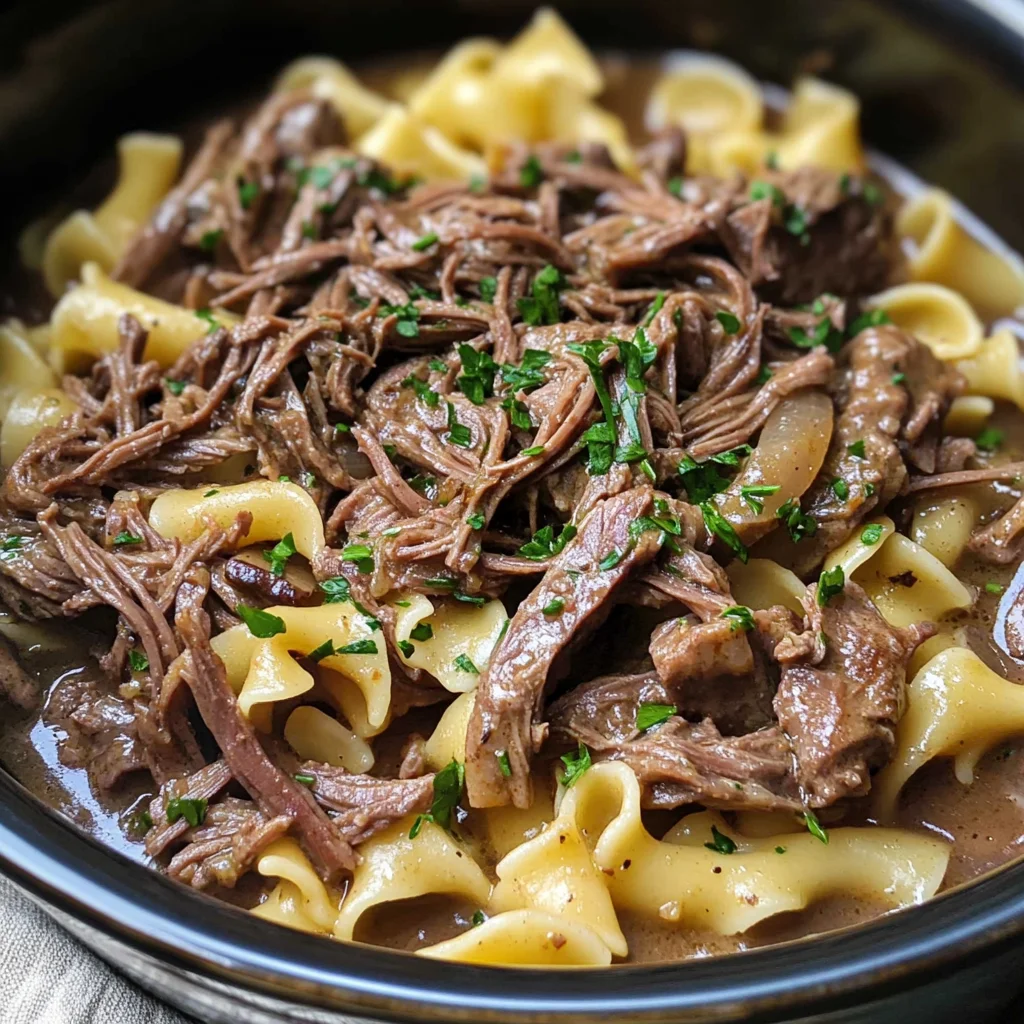 Crock Pot Beef and Noodles