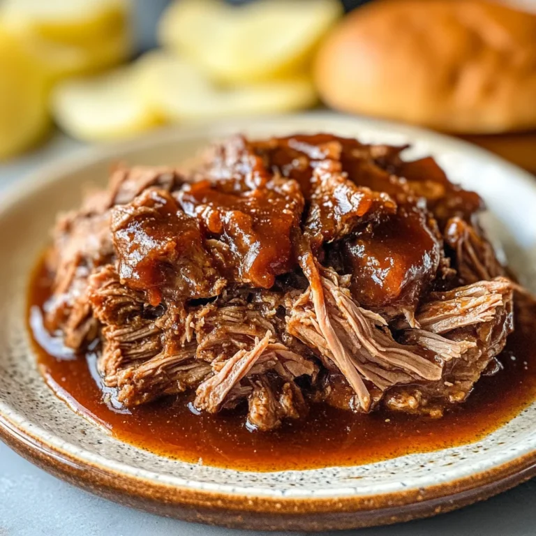 Crockpot BBQ Shredded Beef