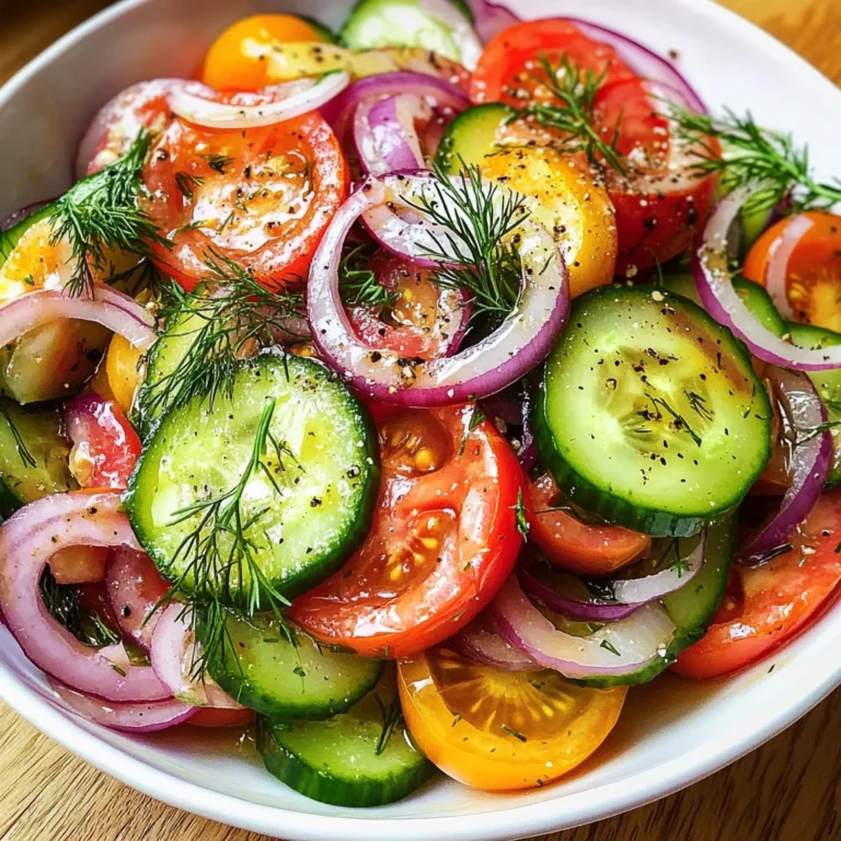 Cucumber and Tomato Salad with Red Onions