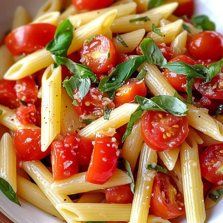 Fresh Tomato Pasta with Lemon & Basil
