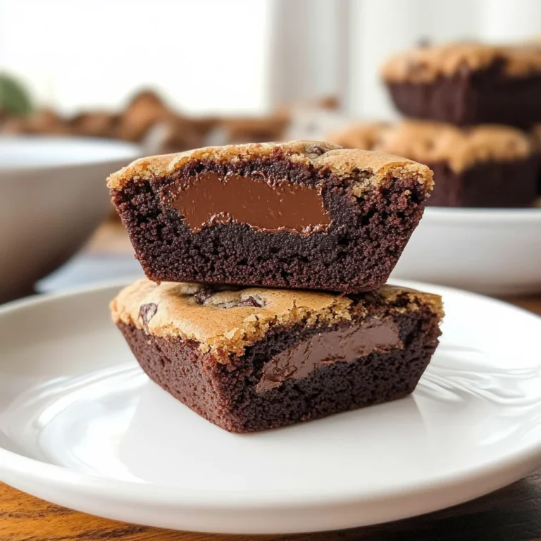 Peanut Butter Cup Stuffed Brookies