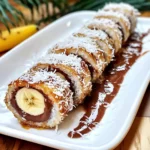 Quick and Easy Dessert Sushi (with Bananas + Nutella)