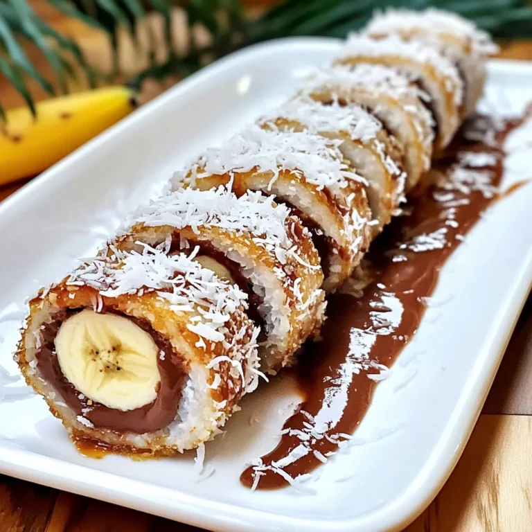 Quick and Easy Dessert Sushi (with Bananas + Nutella)