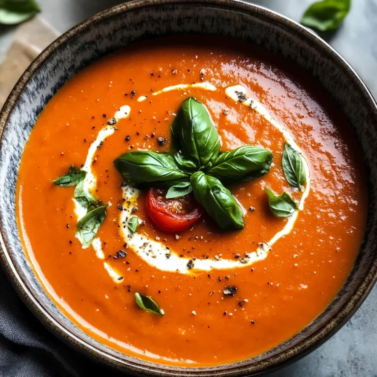 Roasted Tomato Basil Soup
