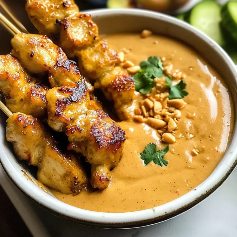 Thai Chicken Satay with Peanut Sauce